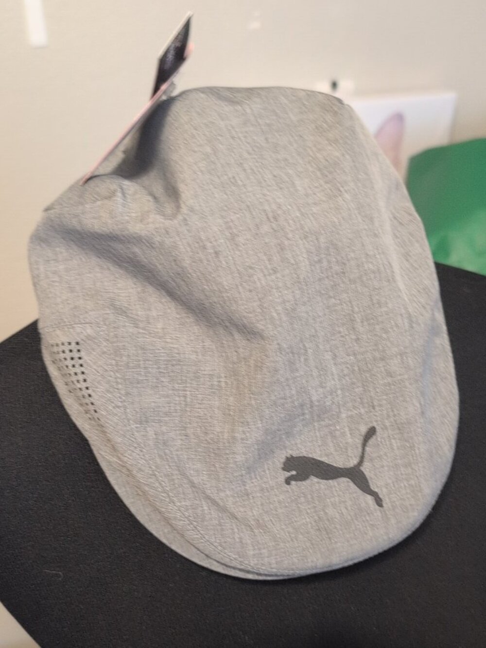 NWT PUMA Tour Driver Grey Cap Golf Hat Gray L/XL Men's Logo Flexfit 02254705